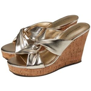 Marc Fisher metallic wedge sandals BRAND NEW SIZE 8M